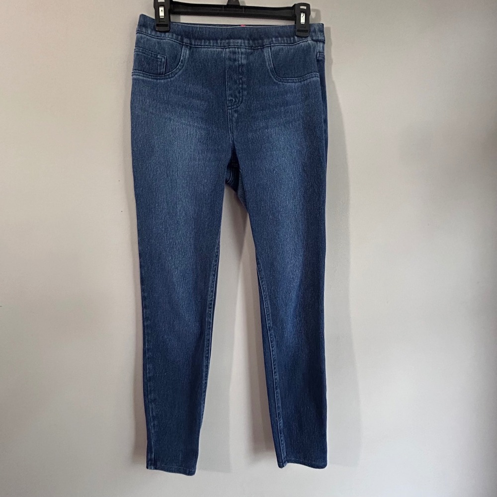 Spanx Jean-ish Leggings Womens Medium Indigoā Blue High Rise Skinny Denim Pants